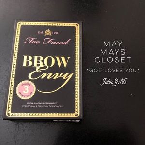 NEW Too Faced Brow Envy Shaping Defining Kit